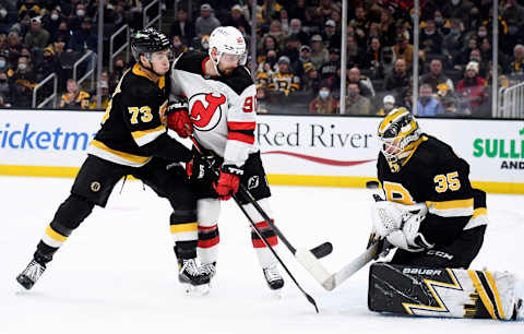 Boston Bruins goaltender Linus Ullmark (35): Bob DeChiara-USA TODAY Sports