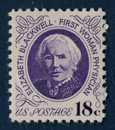 After making medical history, Elizabeth Blackwell was honored with a special U.S. postage stamp.