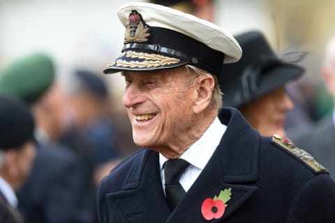 Prince Philip, Duke of Edinburgh attends the Fields of Remembrance at Westminster Abbey on November 10, 2016 in London.