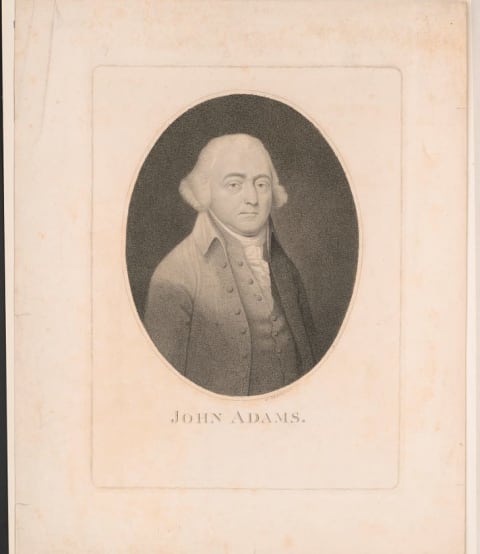 John Adams in the late 18th century.