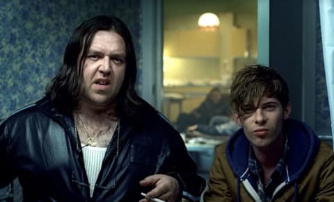 Nick Frost and Luke Treadaway in Attack the Block (2011).