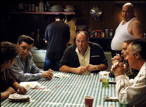 A scene from The Sopranos.