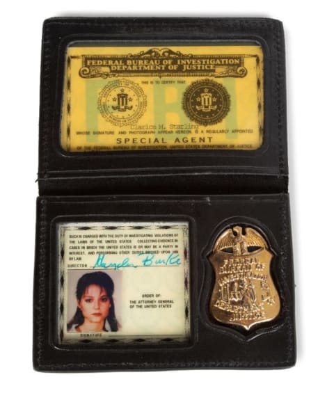 Clarice Starling's badge and identification card from 1991's The Silence of the Lambs.