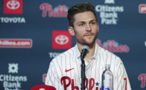 Trea Turner. (Photo by Mitchell Leff/Getty Images)