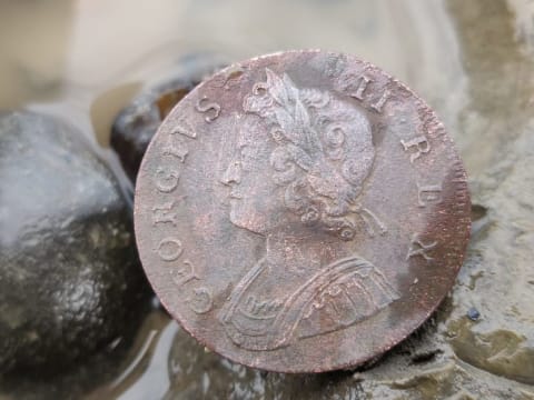 Nicola White found this coin dating from the reign of George II (1727-1760).