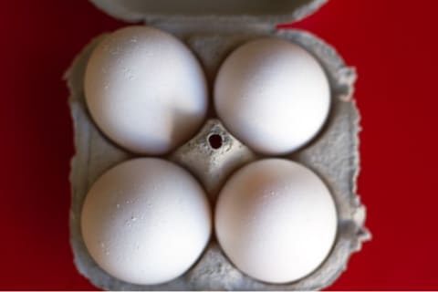 Bumps on eggs are actually calcium deposits.