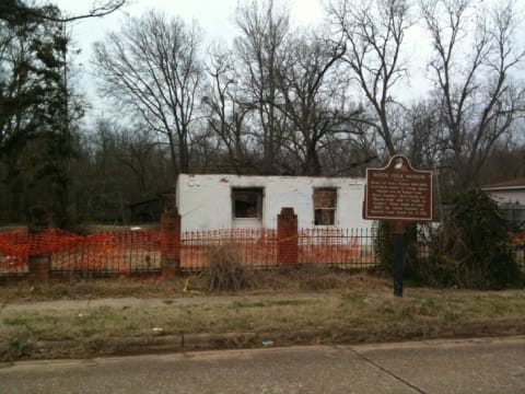 All that's left of the Kate Chopin House.