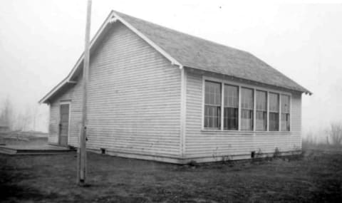 The Toles School building near Amber Valley.