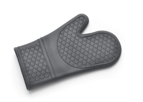 Silicone oven mitts can be sanitized in the dishwasher.