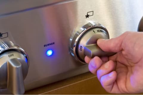 Stove knobs need to be cleaned regularly.