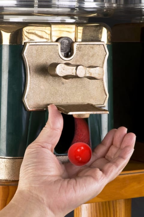 Movie theaters used to have vending machines for snacks.