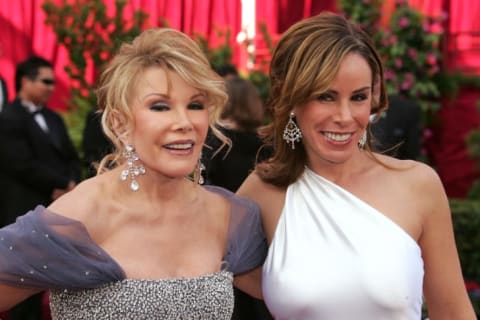 Joan Rivers (L) and Melissa Rivers (R).