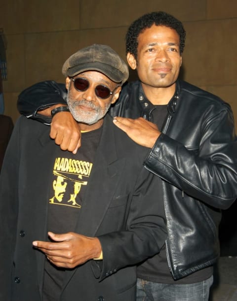 Melvin Van Peebles (L) and Mario Van Peebles (R).