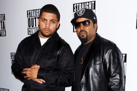 O'Shea Jackson Jr. (L) and Ice Cube (R).