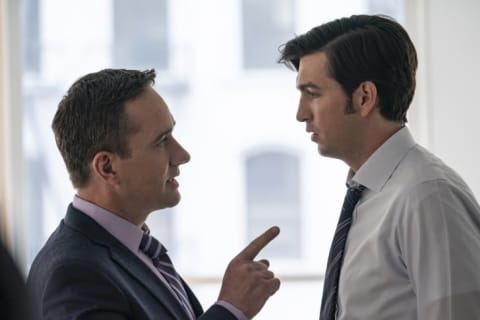 Matthew Macfadyen and Nicholas Braun in season 2, episode 7.