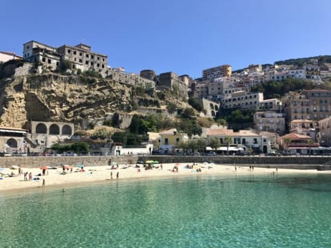 Pizzo Calabro as seen by a sea bird (or someone on a boat).