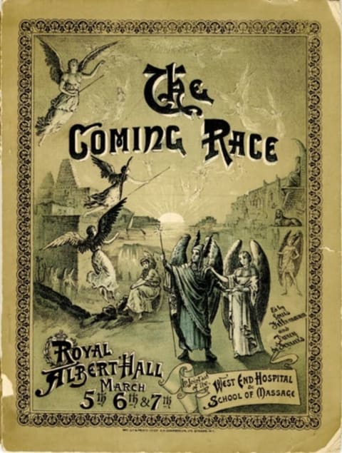 The cover of the program for the 1891 Vril-Ya Bazaar and Fete.