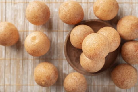 Buñuelos come in many shapes.