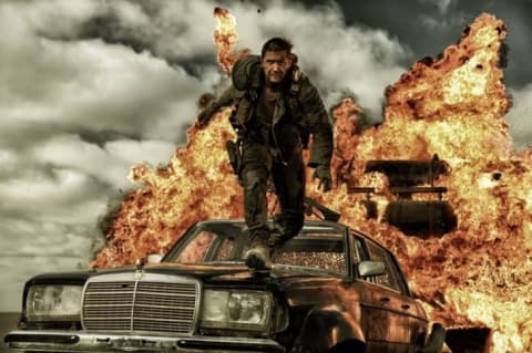 Tom Hardy stars in Mad Max: Fury Road (2015).