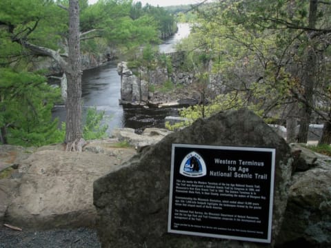 Part of the trail in St. Croix Falls, Wisconsin.