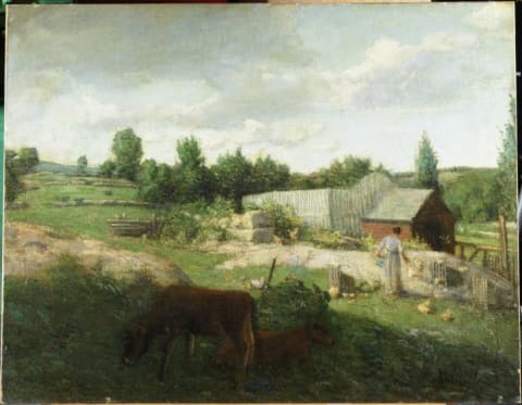 Connecticut Farm by J. Alden Weir.