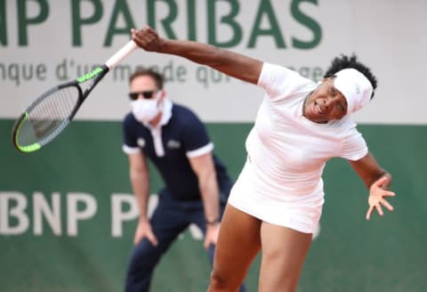 Venus Williams at the 2021 French Open in Paris.