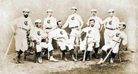 NSFW: The nearly pornographic Cincinnati Red Stockings of 1868.