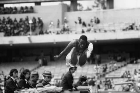 Bob Beamon takes one giant leap for mankind.