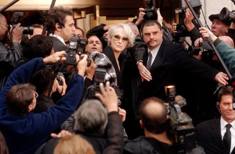 Meryl Streep is the devil of the title in The Devil Wears Prada (2006).