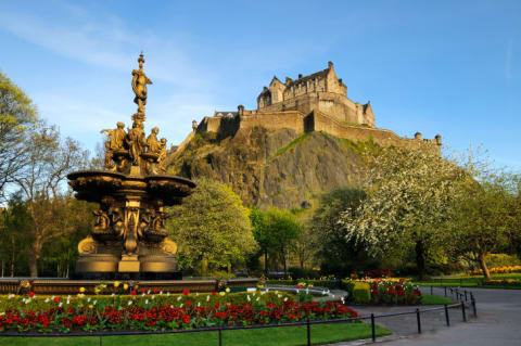 Edinburgh Castle once overlooked a smelly, filthy loch.