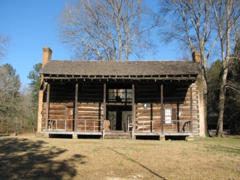 A dogtrot house in Alabama.