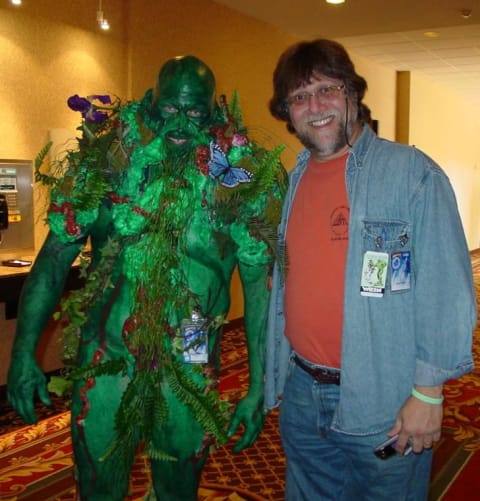 Comic book writer Len Wein comes face to face with his creation in 2005.