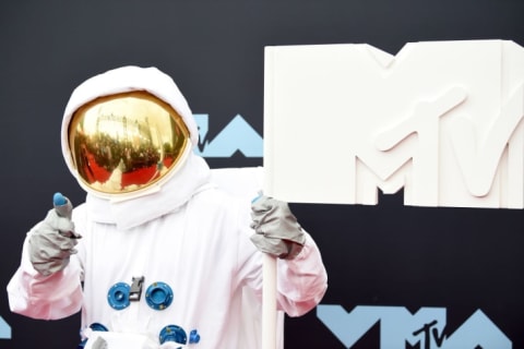 The MTV Moon Man attends the 2019 MTV Video Music Awards at the Prudential Center on August 26, 2019 in Newark, New Jersey.