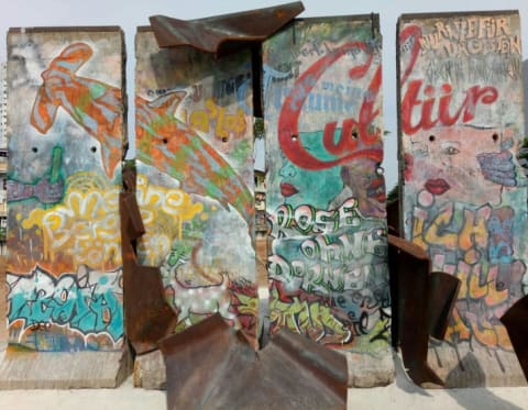 Kalijodo Park has four pieces of the Berlin Wall.