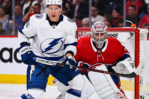 MONTREAL, QC – APRIL 02: Montreal Canadiens Columbus Blue Jackets Tampa Bay Lightning (Photo by David Kirouac/Icon Sportswire via Getty Images)