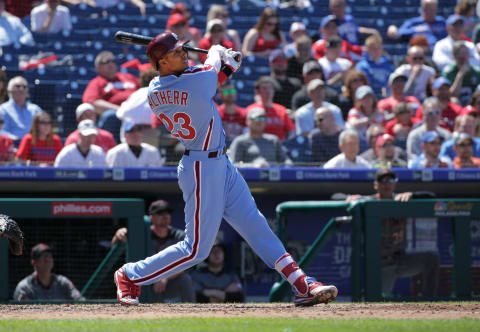 Until Santana gets going, Altherr may have additional playing time. Photo by H. Martin/Getty Images.