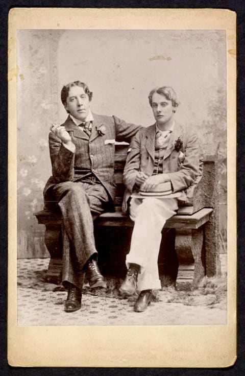 Oscar Wilde and Lord Alfred Douglas, a.k.a Bosie