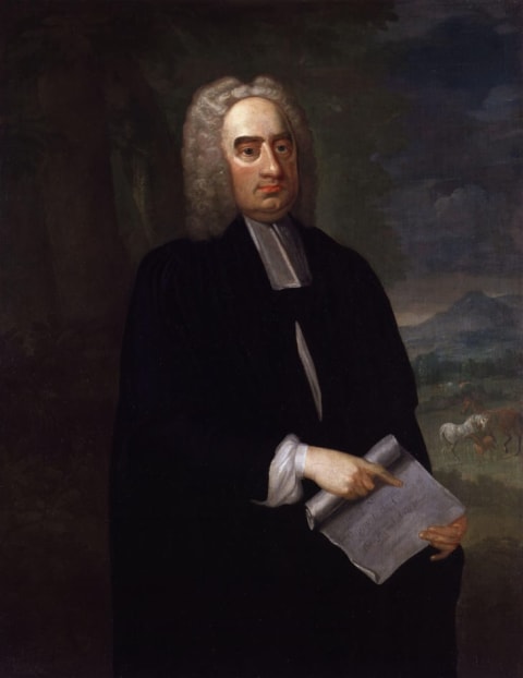 A painting of Jonathan Swift, who was serious about his farts, by Francis Bindon.