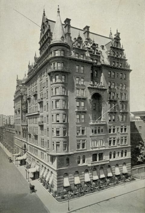 The Original Waldorf Hotel in 1893.