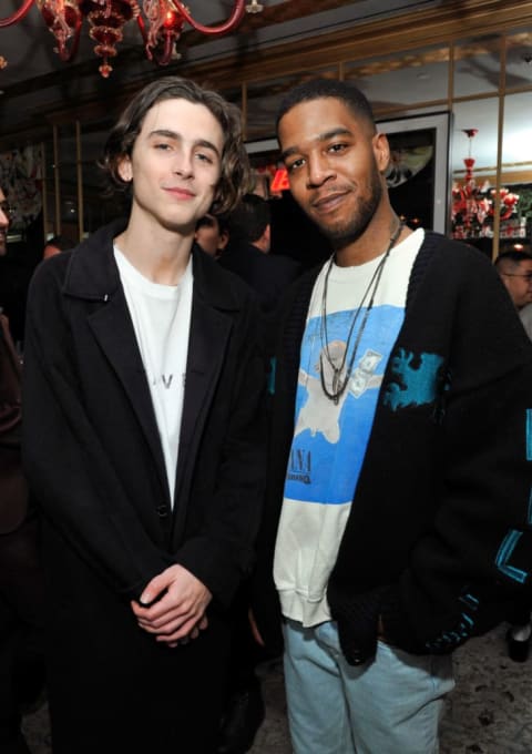 Timothée Chalamet and Kid Cudi in Los Angeles in 2018.