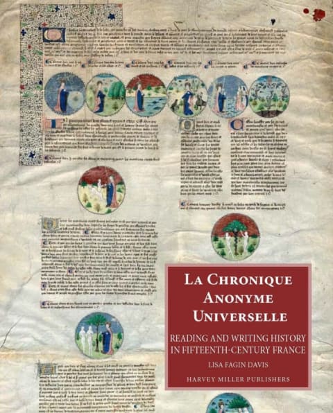 The cover of Davis's book on La Chronique Anonyme Universelle, featuring part of the scroll.