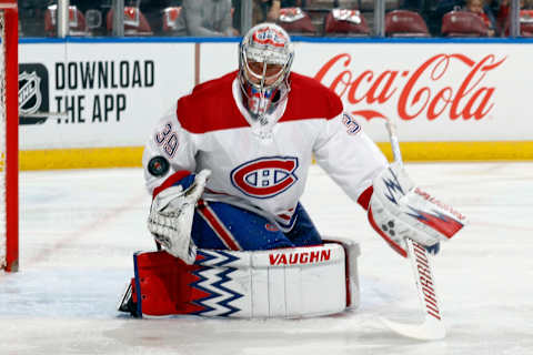 SUNRISE, FL – MARCH 7: Goaltender Charlie Lindgren #39 of the Montreal Canadiens (Photo by Joel Auerbach/Getty Images)