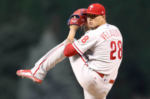 Expect Velasquez To Be the Fifth Starter If the Phils Acquire Two Rotation Pieces. Photo by Matthew Stockman/Getty Images.