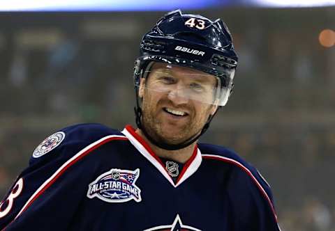 Columbus Blue Jackets left wing Scott Hartnell (43). Mandatory Credit: Aaron Doster-USA TODAY Sports