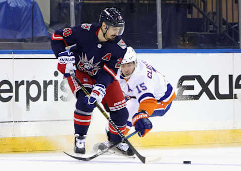 Chris Kreider #20 of the New York Rangers. (Photo by Bruce Bennett/Getty Images)