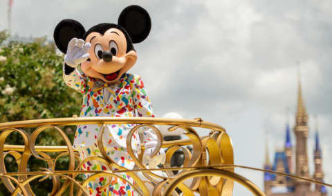 Mickey Mouse in Disney World during July 2020.