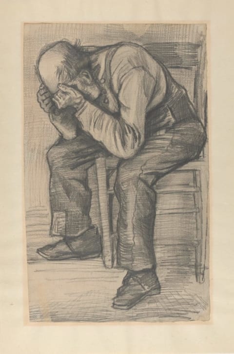 Study for Worn Out (1882).