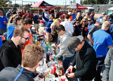 Just a small sample of the tailgating that goes on before a Florida-Georgia college football game.