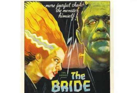 Poster for The Bride of Frankenstein (1935).