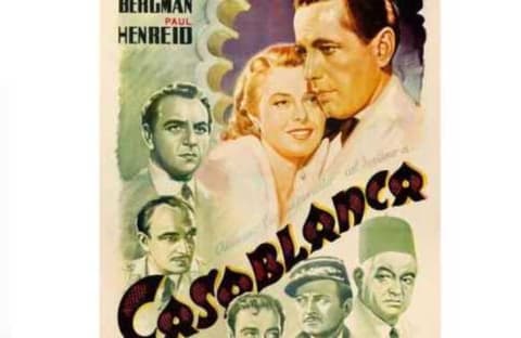 Poster for Casablanca (1946).